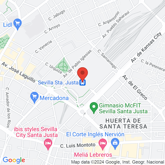 Seville Santa Justa Train Station map
