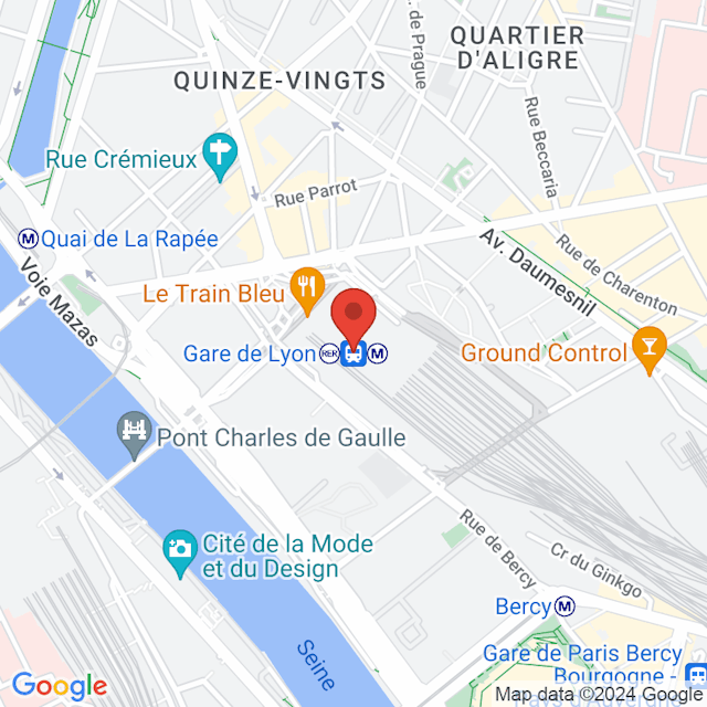 Gare de Lyon map