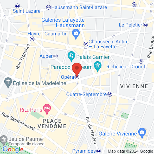 Opéra map