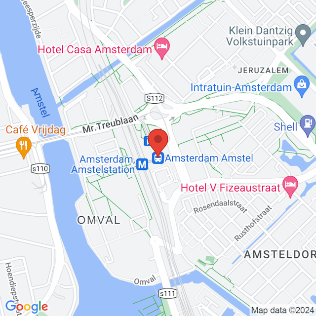 Amsterdam Amstel map